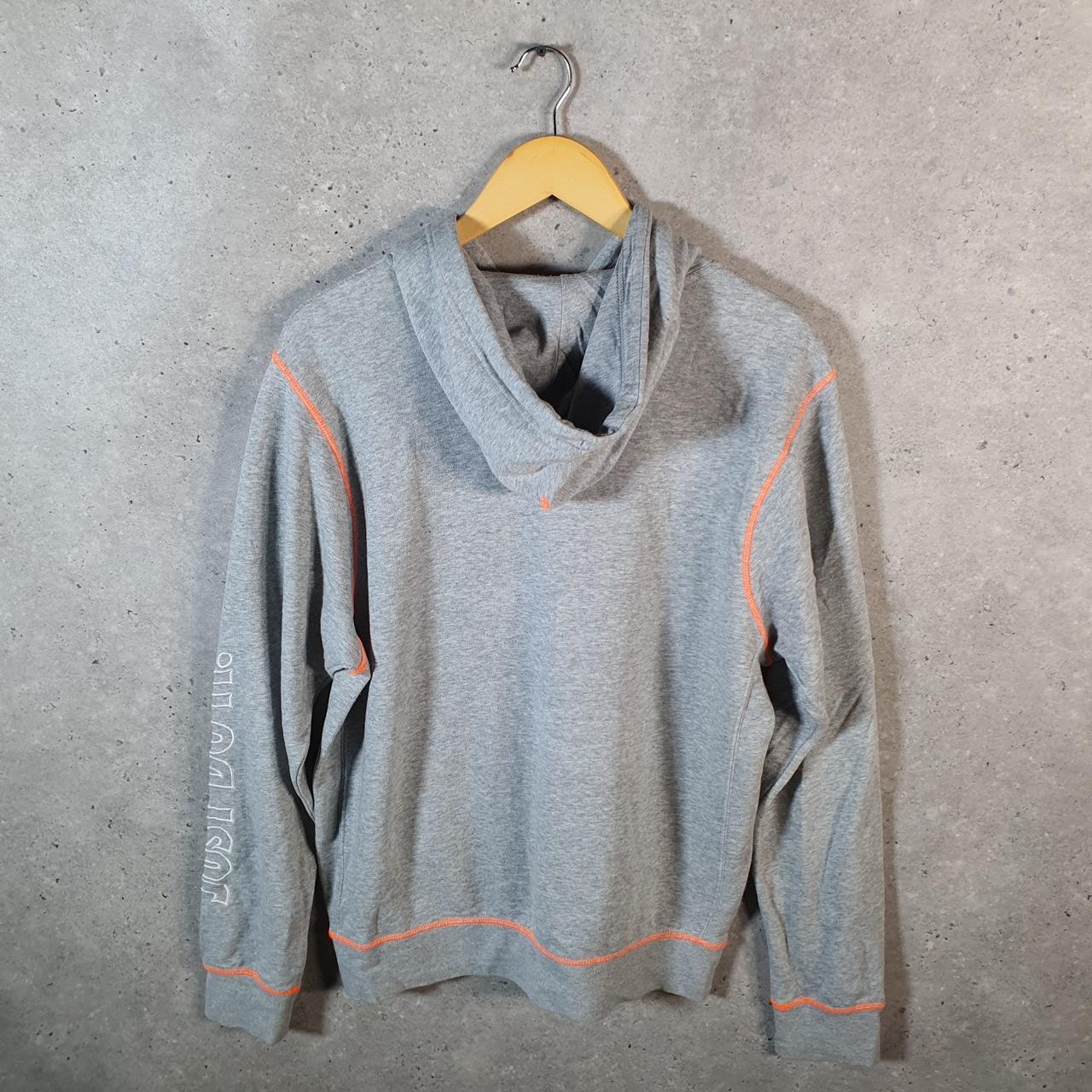 Vintage Nike Just Do It Hoodie Mens Small Grey Swoosh Y2K Pullover Logo