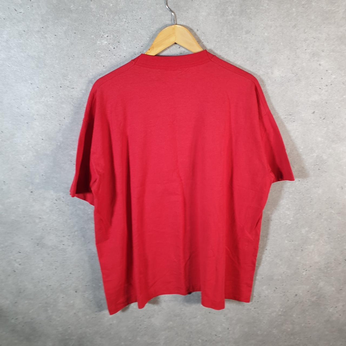 Vintage Best Fruit of the Loom Texas Retreat USA Single Stitch T Shirt Men’s XL Red Big Fish Vintage