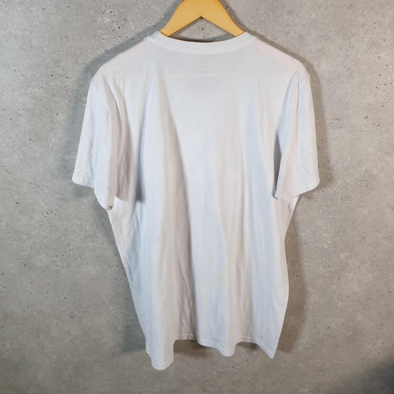 Vintage Adidas Go to Perfomance Tee T Shirt Mens XL White Three Stripes Logo Athletic