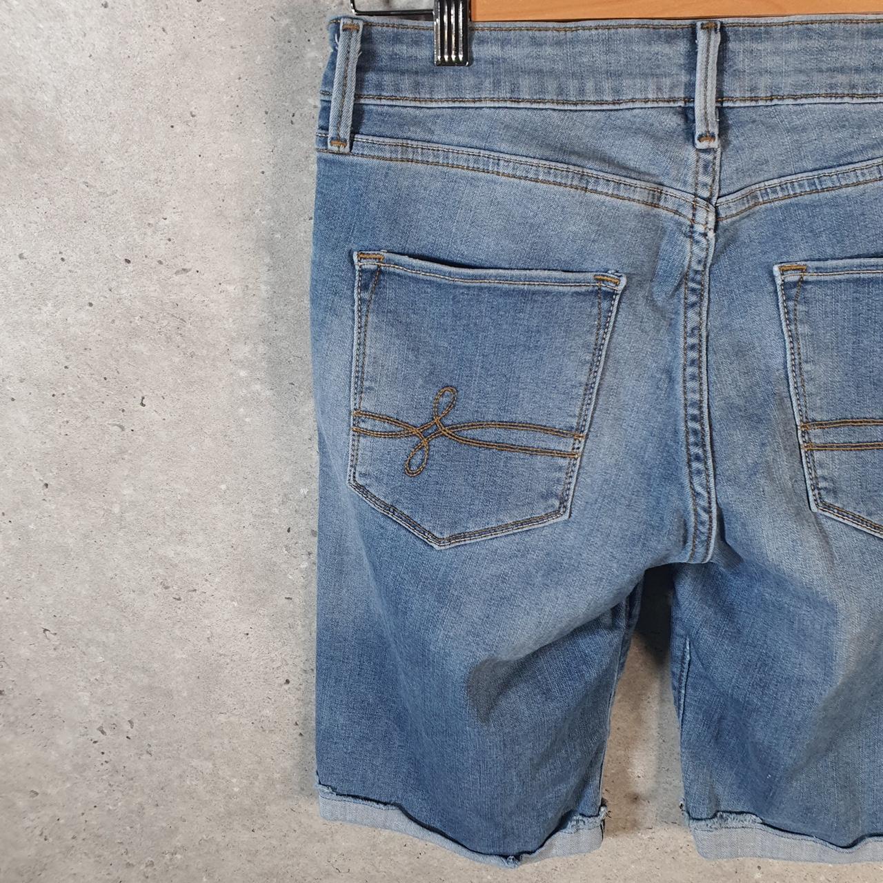 Vintage Levi’s Cut Off Baggy Shorts Jorts Cargo Womens W28 Blue Relaxed Denim