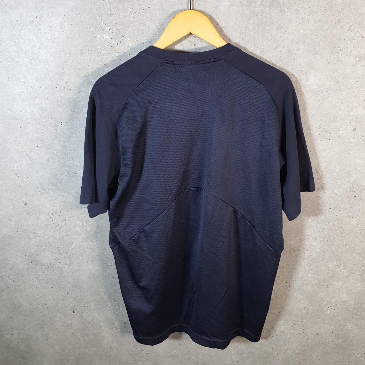 Vintage Adidas Impossible Is Nothing T Shirt Men’s Large Navy Blue Three Stripes Logo