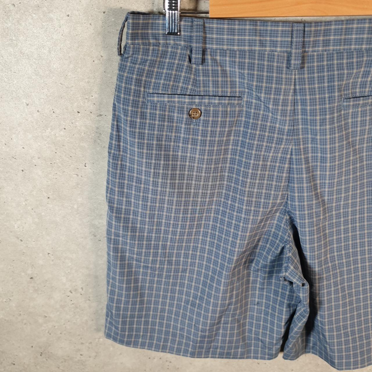 Vintage Izod Shorts Jorts Cargo Men’s W36 Checkered Chino Pockets Baggy Cotton