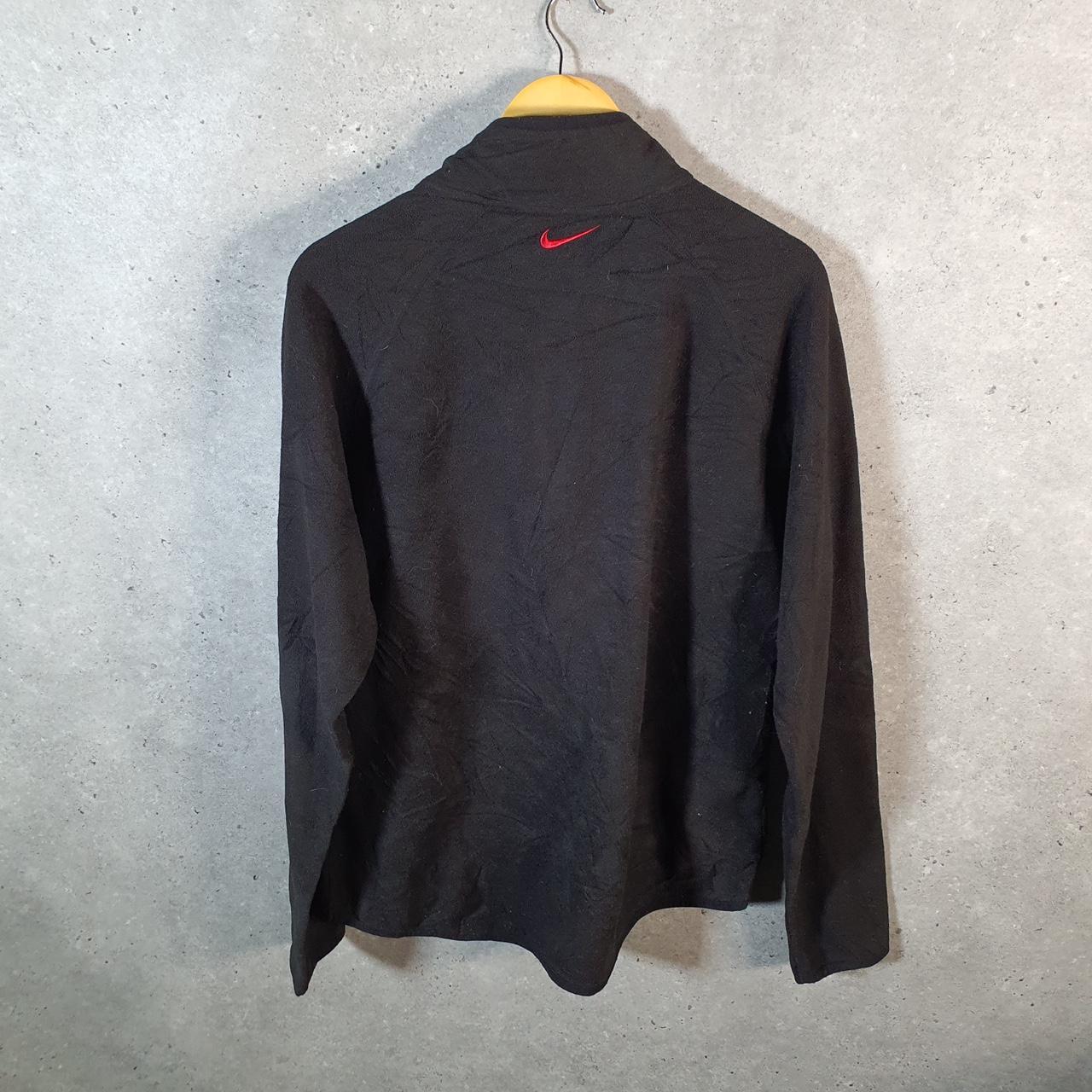 Vintage Nike Bauer Canada Fleece 1/4 Zip Sweatshirt Men’s medium Black Swoosh Pullover