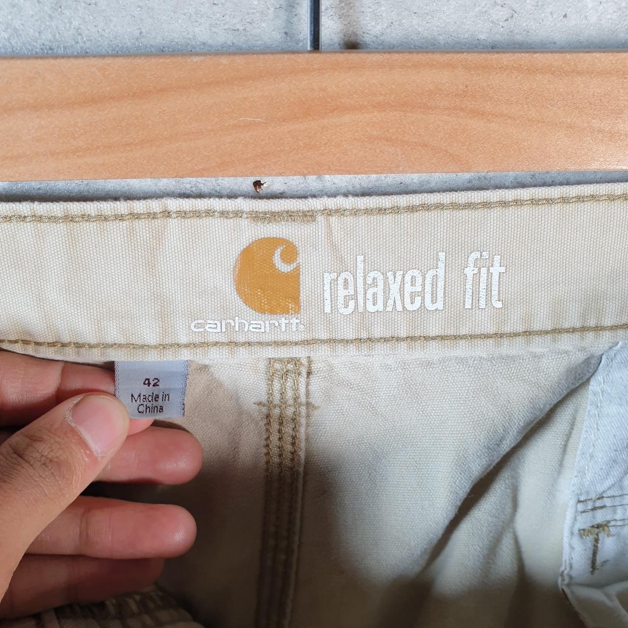 Vintage Carhartt Baggy Carpenter Shorts Jorts Cargo Men’s W42 Brown Relaxed Fit Workwear