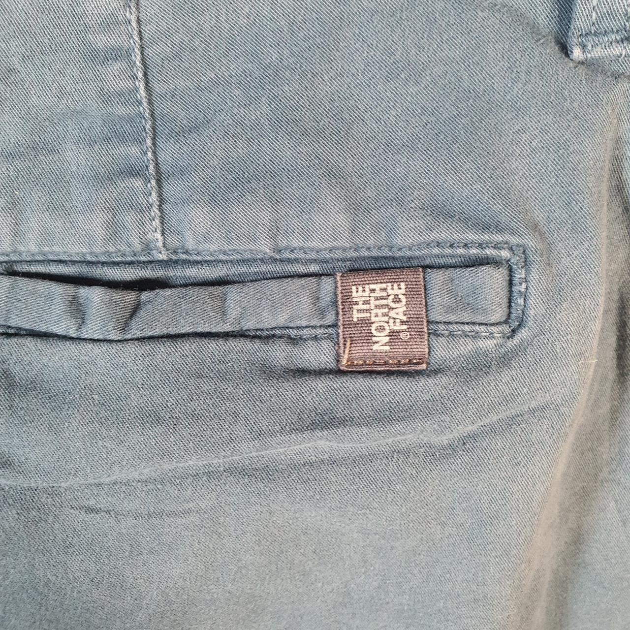 Vintage The North Face TNF Shorts Jorts Chino Cargo Womens W32 Blue Baggy Cotton