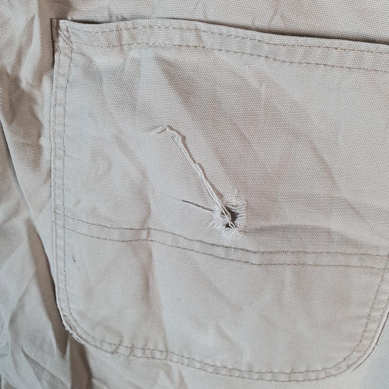 Vintage Carhartt Baggy Carpenter Shorts Jorts Cargo Men’s W42 Beige Original Fit Workwear Big Fish Vintage