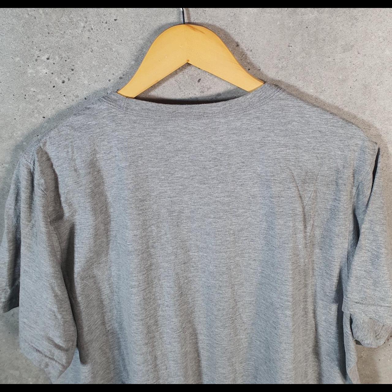 Vintage Adidas Amplifier T Shirt Shirt Men’s XL Grey Three Stripes Logo Athletic C9726