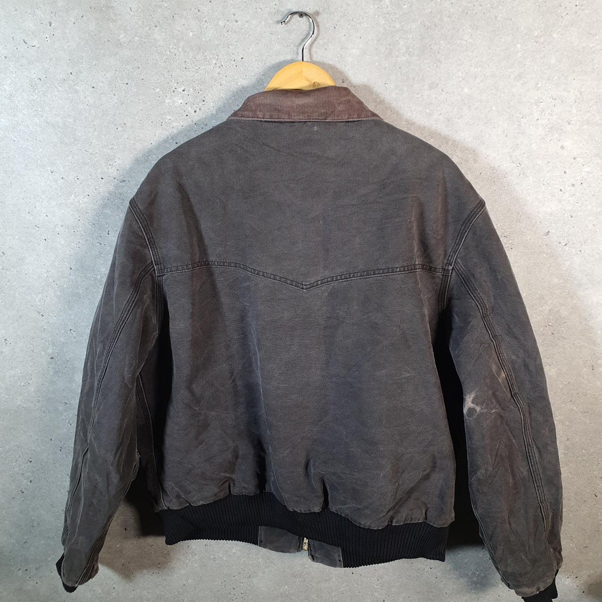 Vintage Carhartt Santa Fe Work Jacket Men’s 2XL Black J13 BLK USA Big Fish Vintage