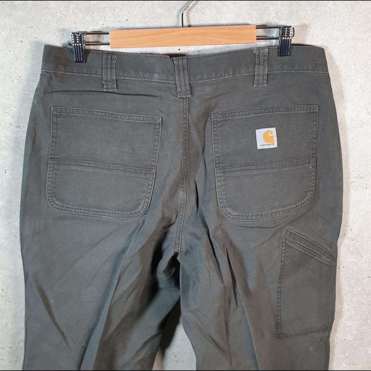 Vintage Carhartt Carpenter Trousers Mens W36 L30 Grey Relaxed Fit Workwear USA