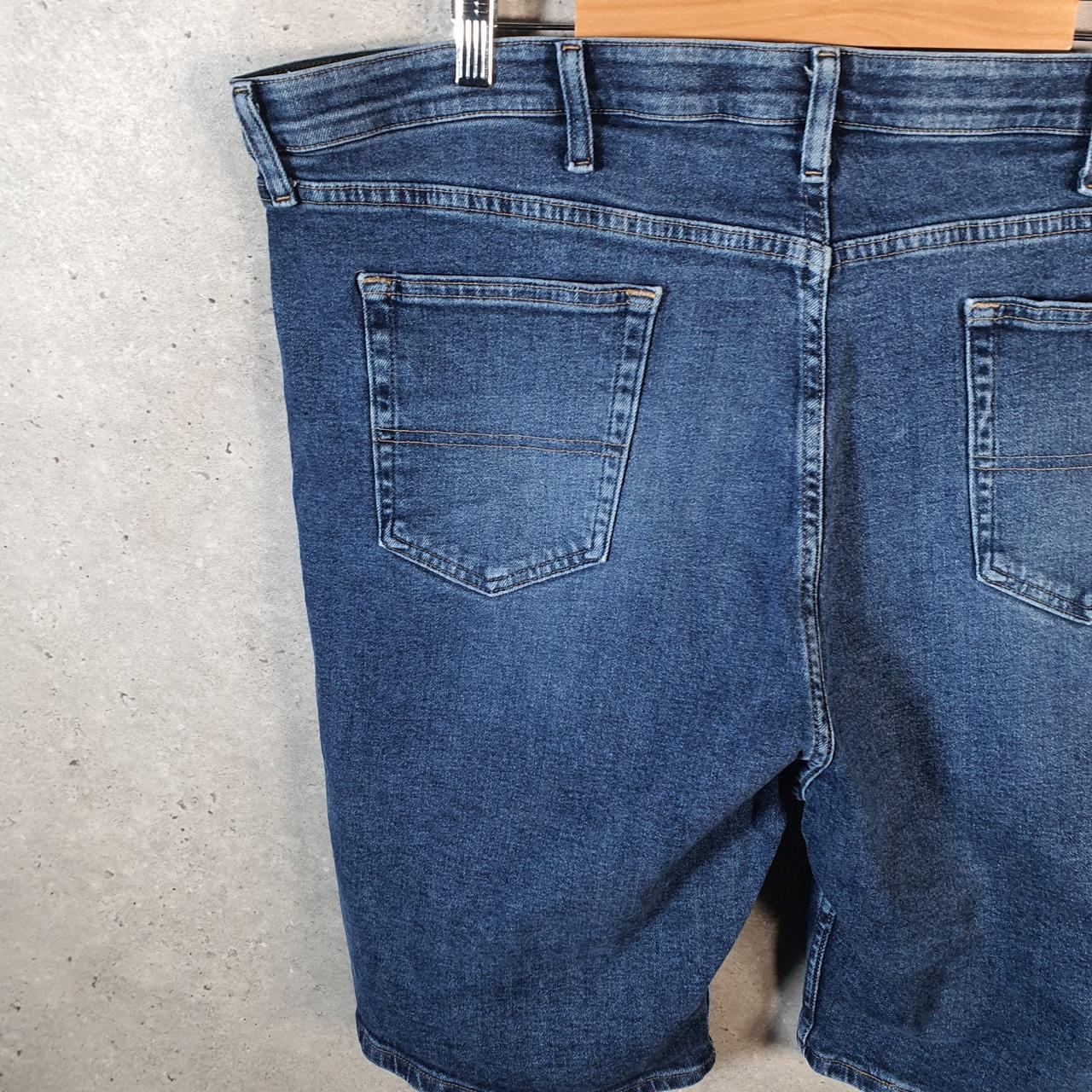 Vintage Wrangler Denim Shorts Jorts Cargo Men’s W42 Relaxed Blue Baggy Cotton
