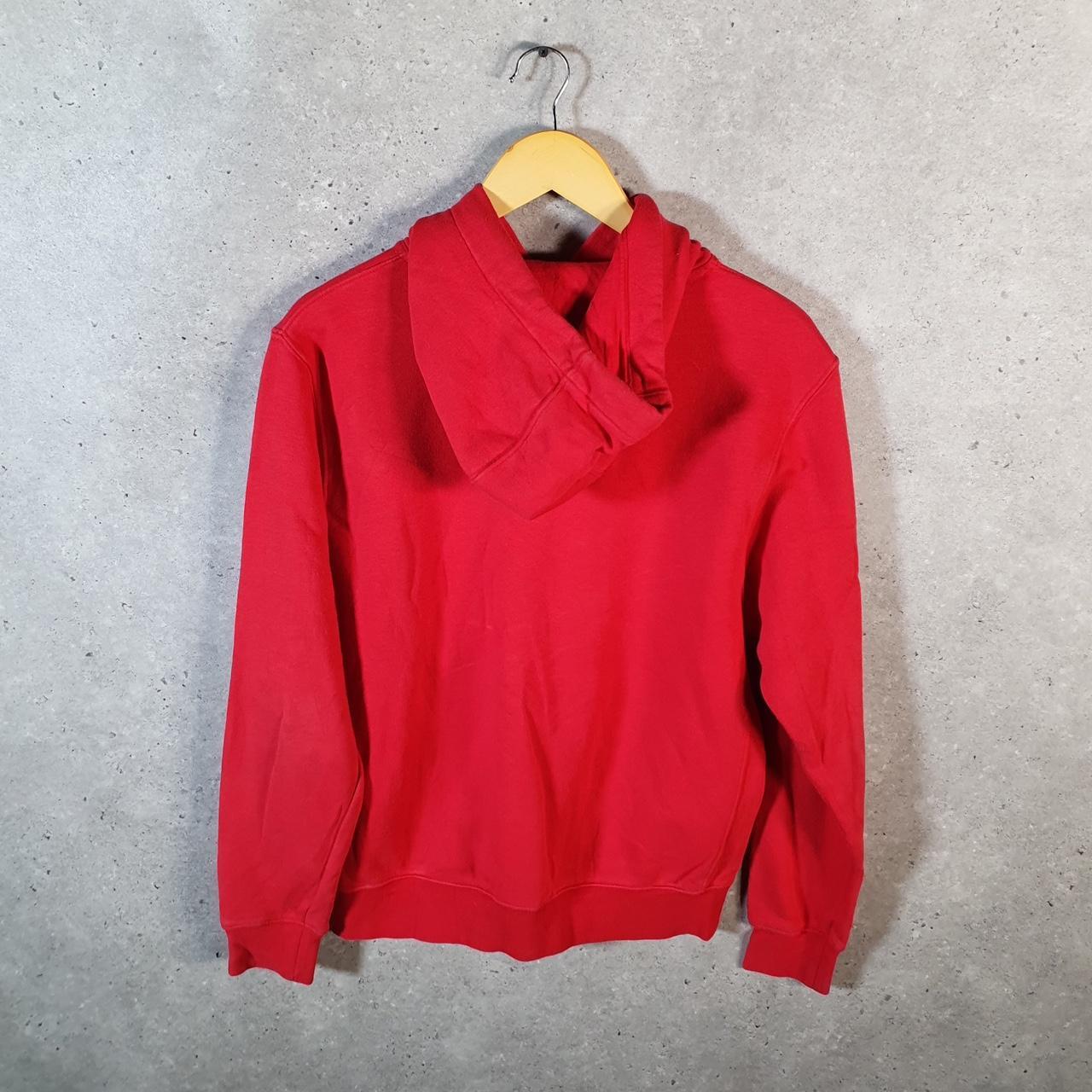 Vintage Nike Club Hoodie Men’s Small Red Swoosh Y2K Pullover