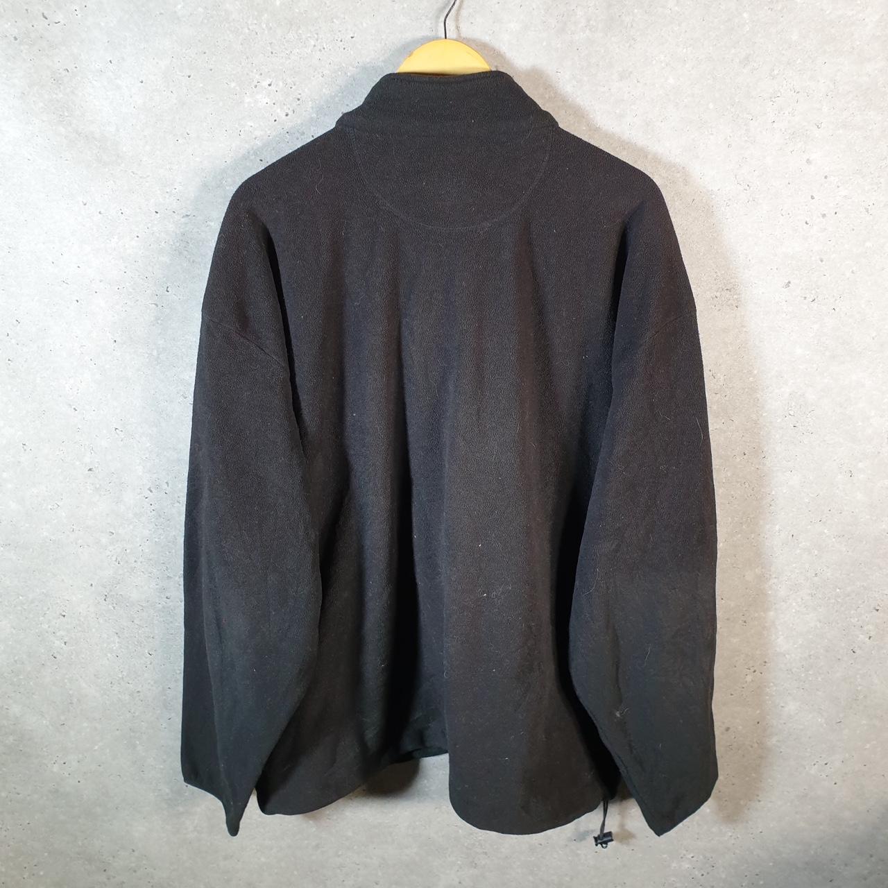 Chaps Ralph Lauren Full Zip Fleece Sweatshirt Mens 2XL Black Embroidered Logo
