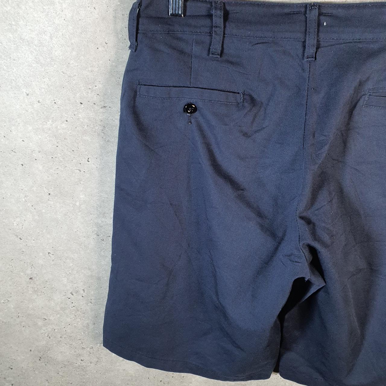 Vintage Red Kap Baggy Chino Shorts Jorts Cargo Mens W34 Navy Blue Loose Fit