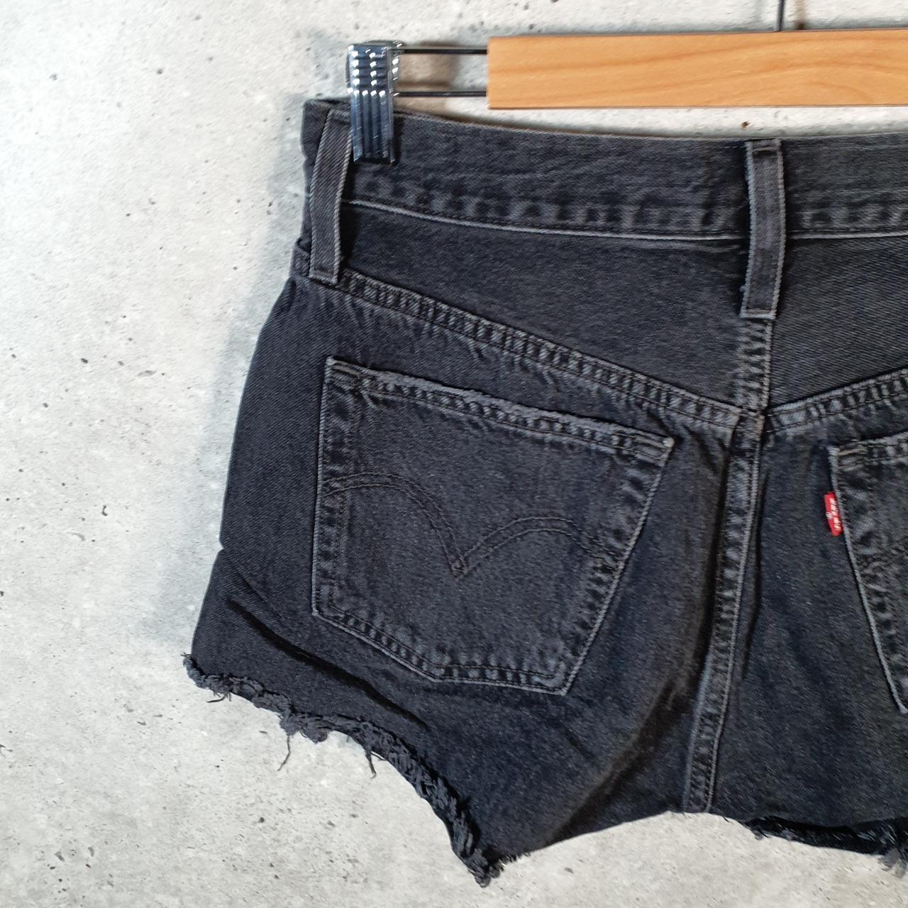 Vintage Levi’s 501 Cut Off Shorts Jorts Cargo Womens W28 Grey Relaxed Denim