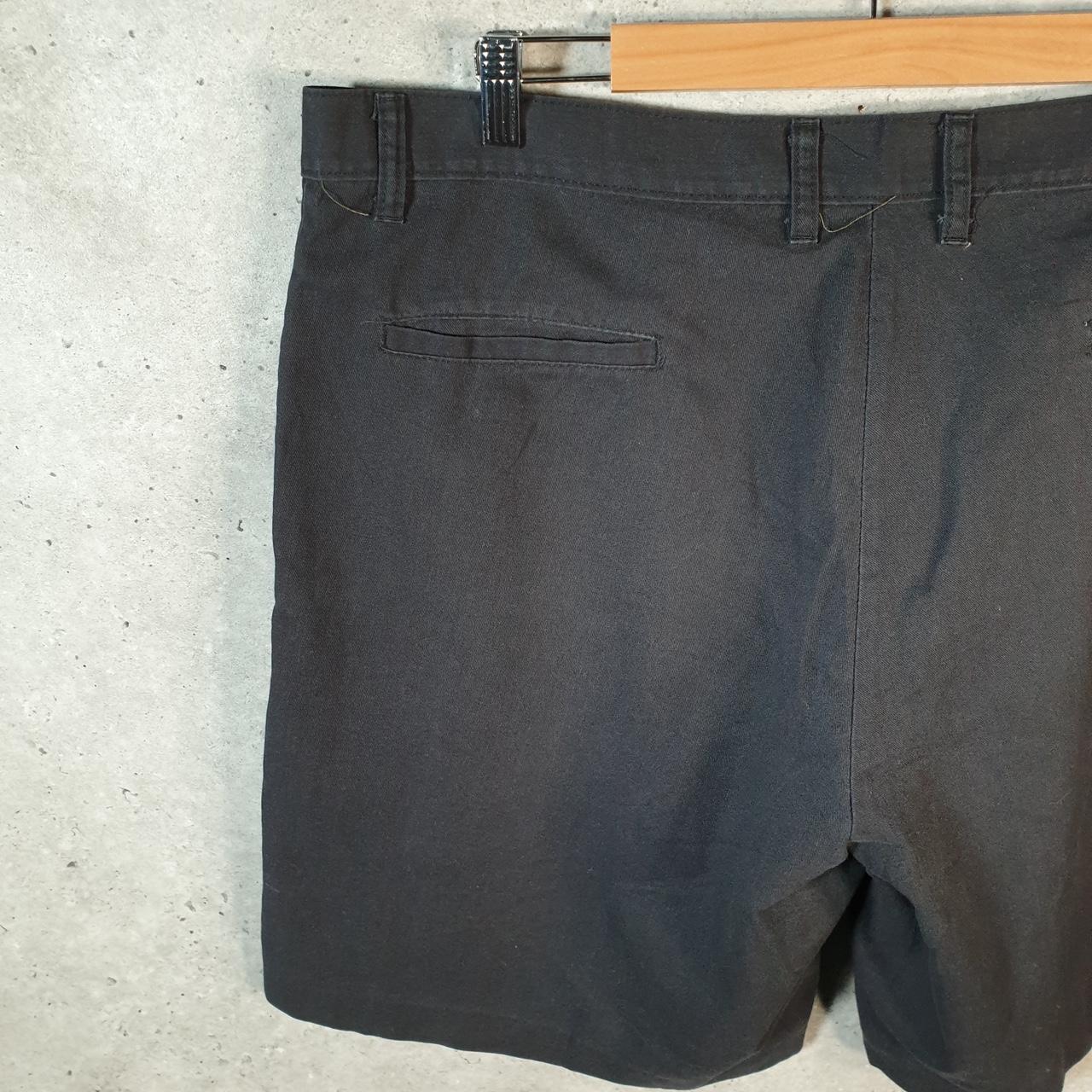 Vintage Dickies Baggy Chino Shorts Jorts Cargo Mens W40 Black Relaxed Fit