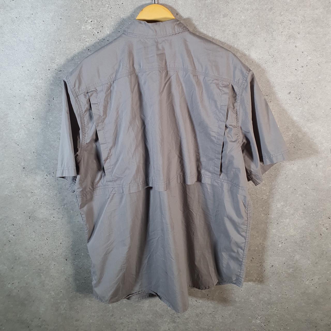 Vintage Carhartt Shirt Button Down Mens XL Grey Short Sleeve Chore Utility Relaxed