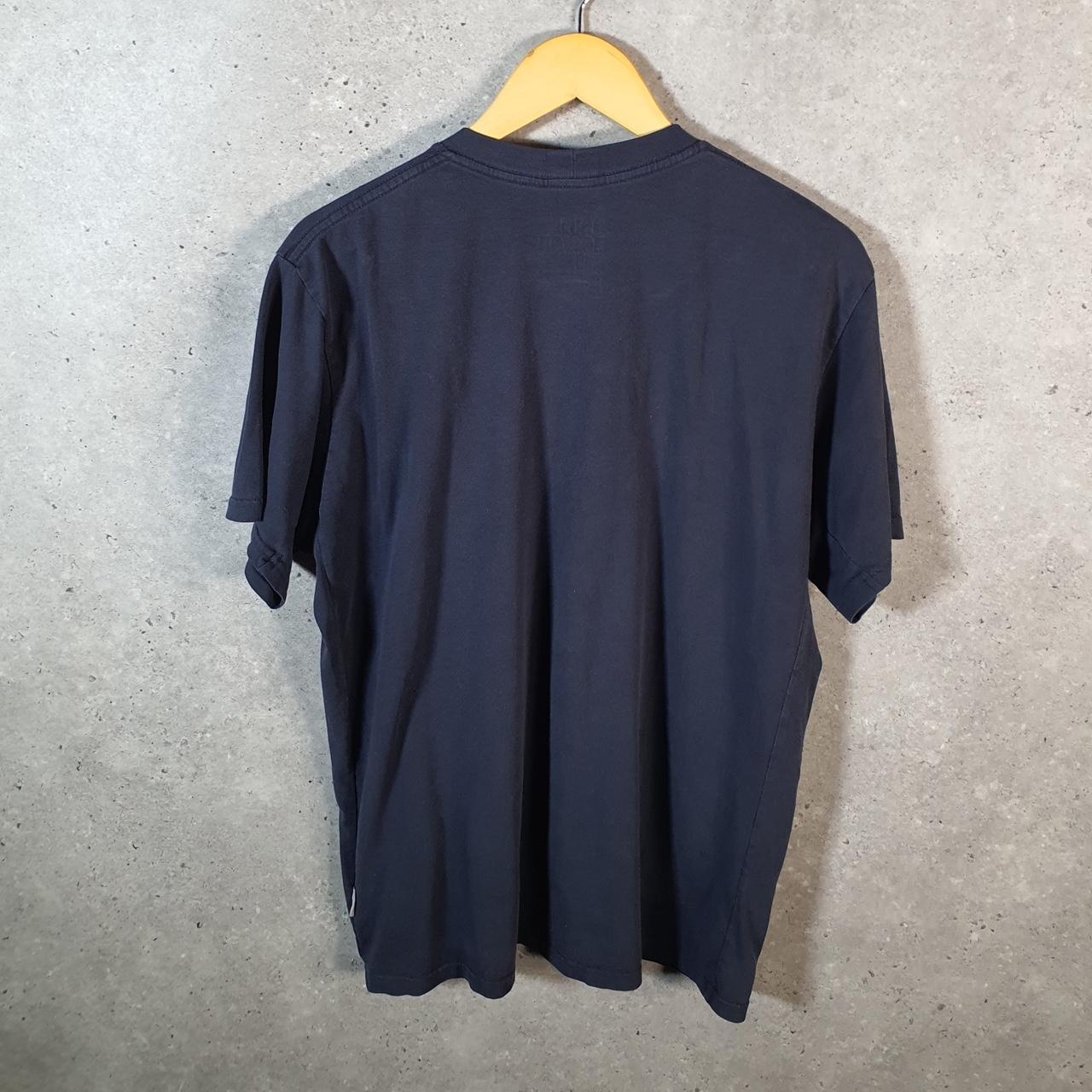 Vintage Nike Printed T Shirt Men’s Large Blue Swoosh Athletic