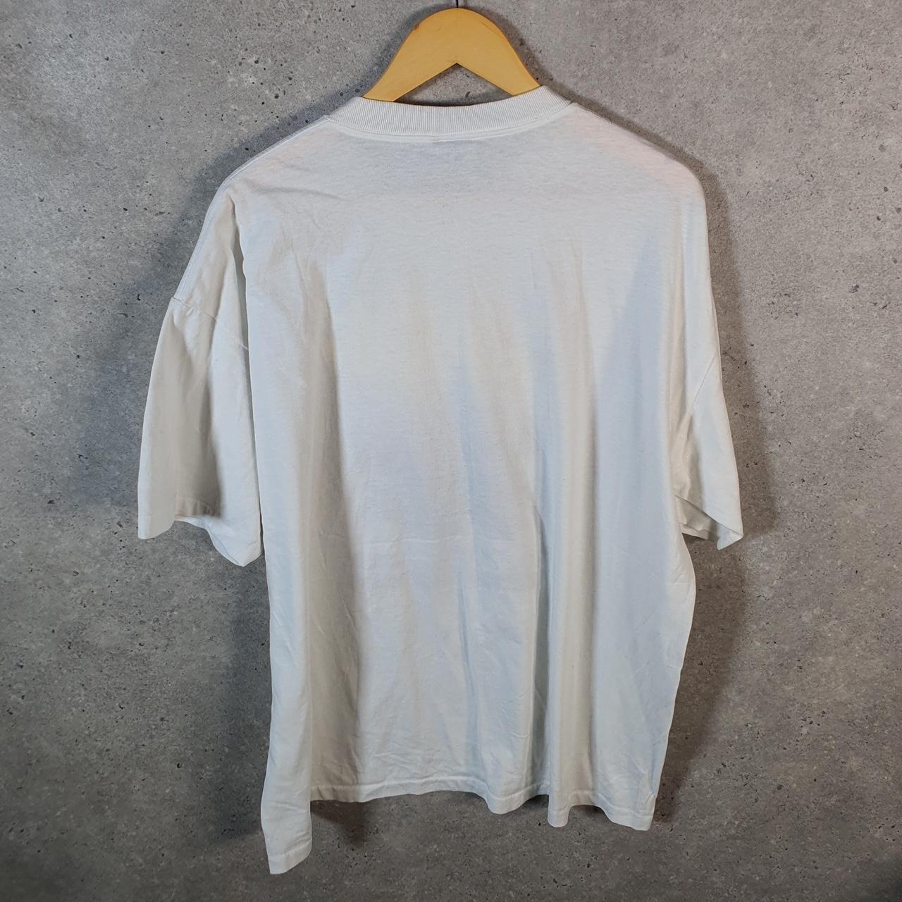 Vintage Oneita Power Deer Tremble 90s Graphic USA Single Stitch T Shirt Men’s 2XL White