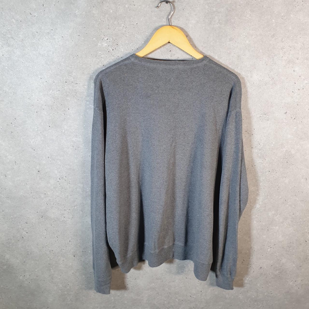 Vintage Ralph Lauren Polo Sweatshirt Men’s XL Grey Cotton Pullover Pony