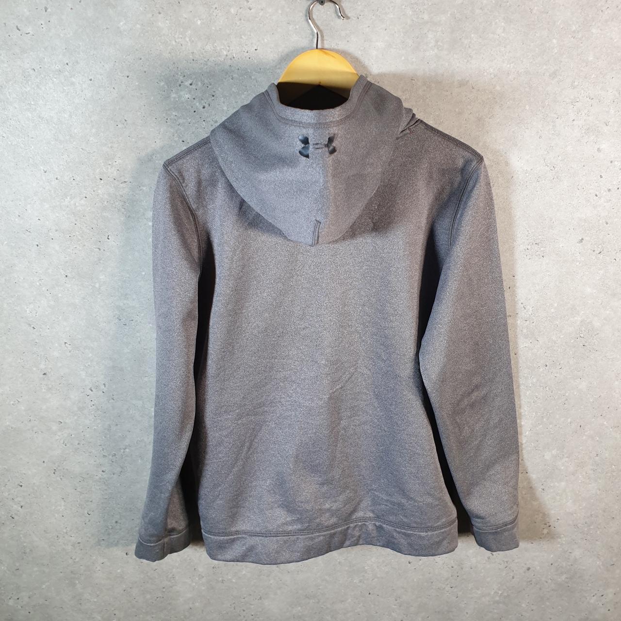 Vintage Under Armour Cold Gear Windbreaker Track Jacket Youth XL Grey USA Pullover