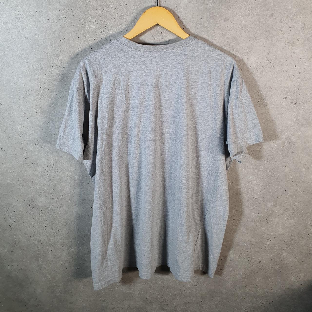 Vintage Adidas Golf T Shirt Men’s 2XL Grey Three Stripes Logo Athletic