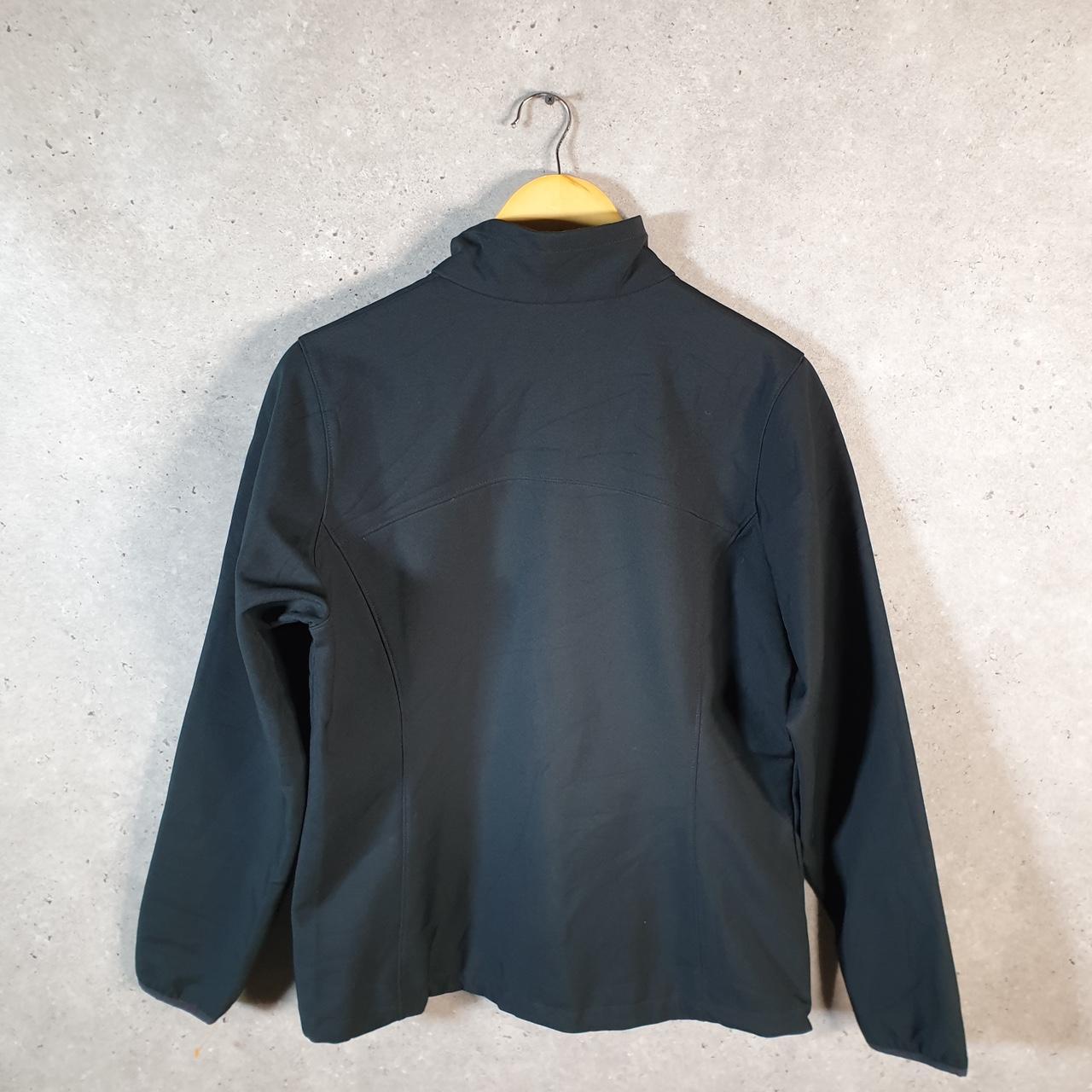 Vintage Columbia Windbreaker Track Jacket Womens Medium Black USA Athletic