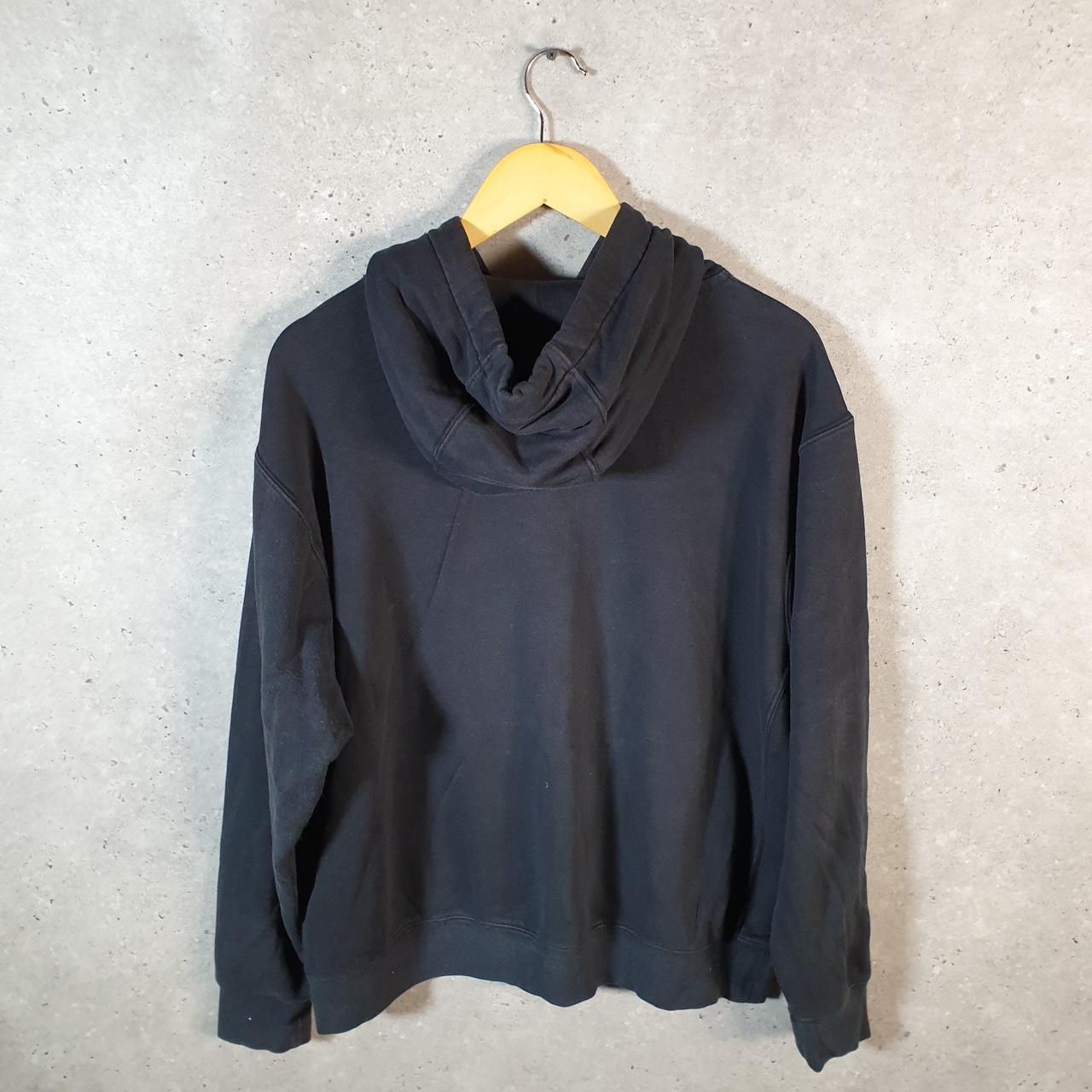 Vintage Nike Club Embroidered Hoodie Men’s Large Black Swoosh Y2K Pullover