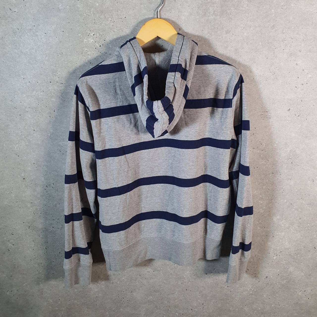 Vintage Ralph Lauren Polo Heavyweight Hoodie Womens Medium Grey Cotton Pullover 1/4 Button Pony