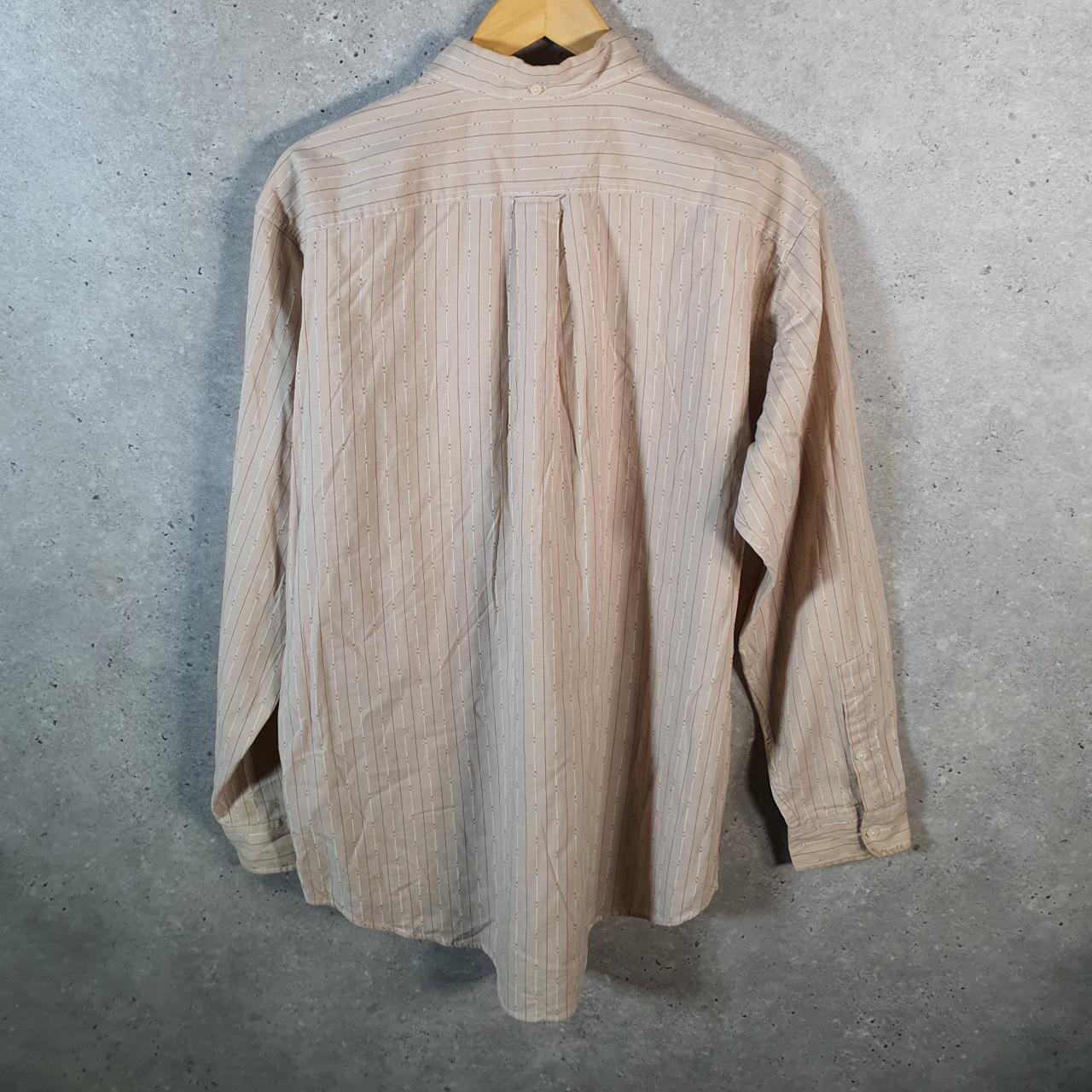 Vintage Ralph Lauren Button Down Shirt Men’s Large Brown Long Sleeve Afton Fit Cotton Pocket C7663 Big Fish Vintage