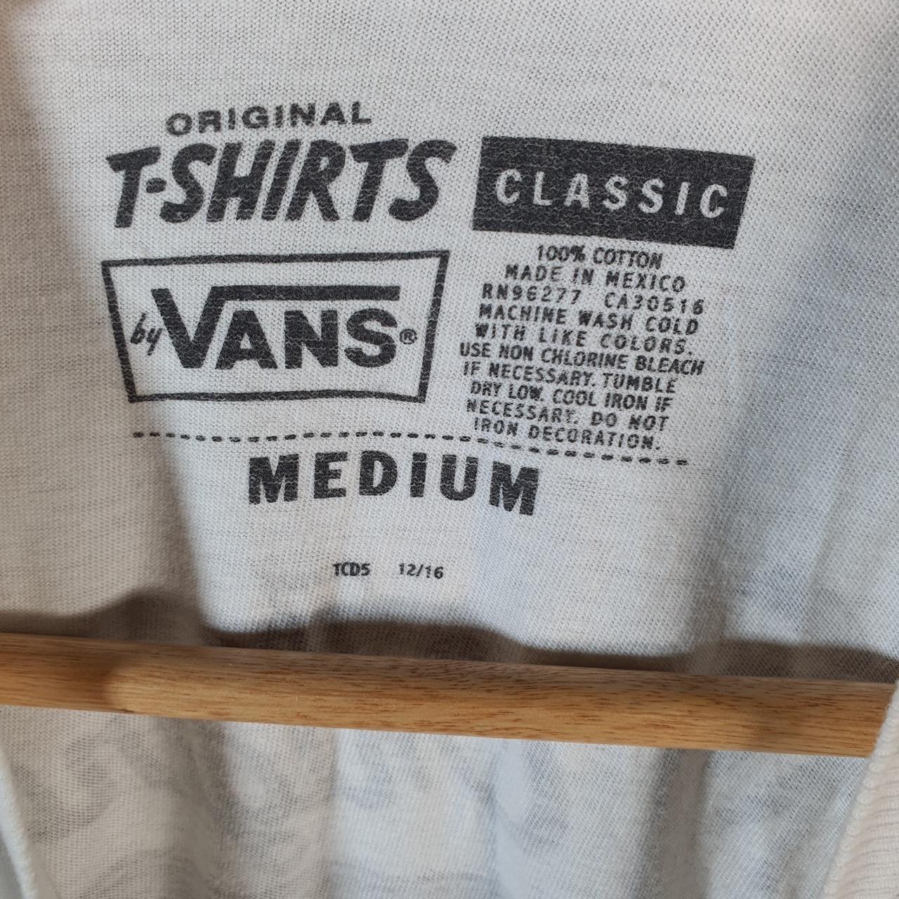 Vintage Vans Off The Wall T Shirt Shirt Men’s Medium White Casual Logo Athletic