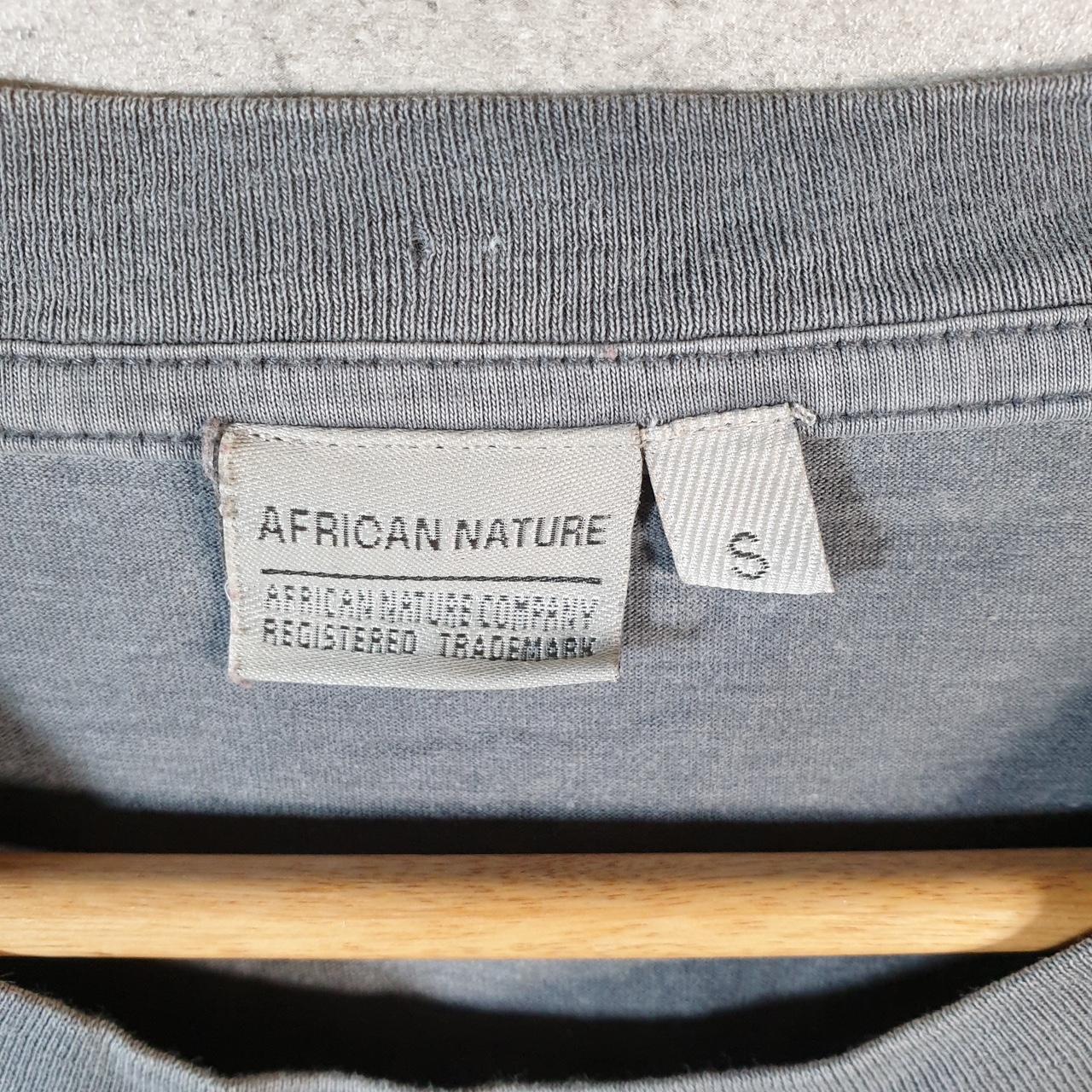 african Nature Company Rhino Animals T Shirt Mens Small Grey USA