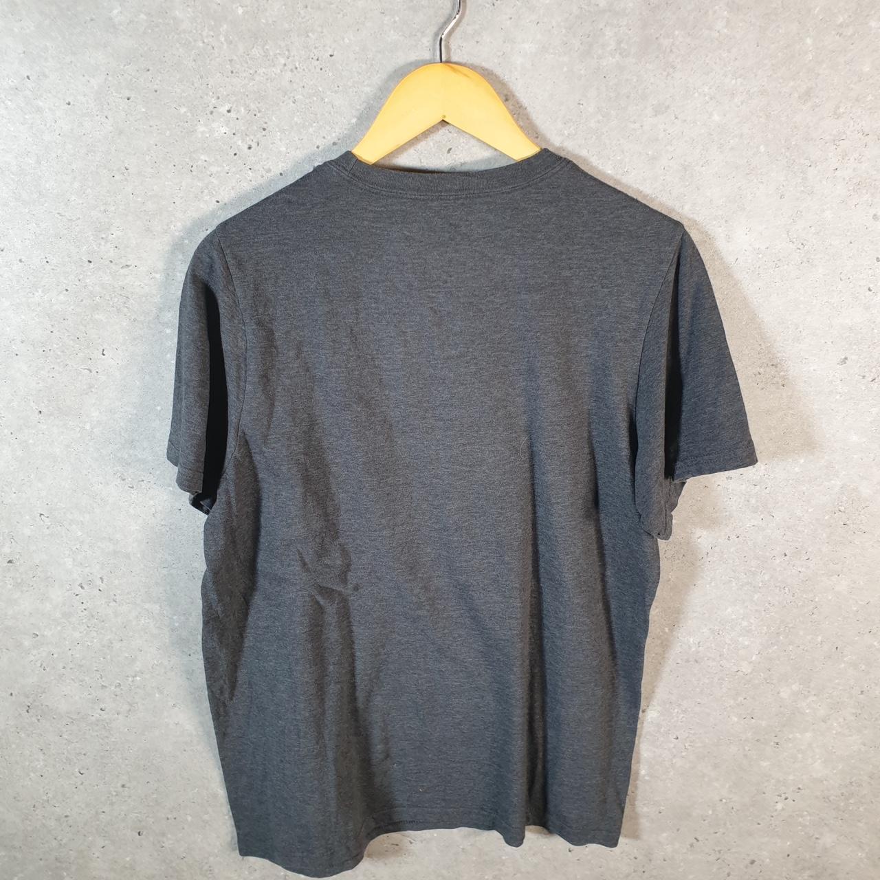 Vintage Adidas Amplifier T Shirt Men’s Medium Grey Three Stripes Logo Athletic