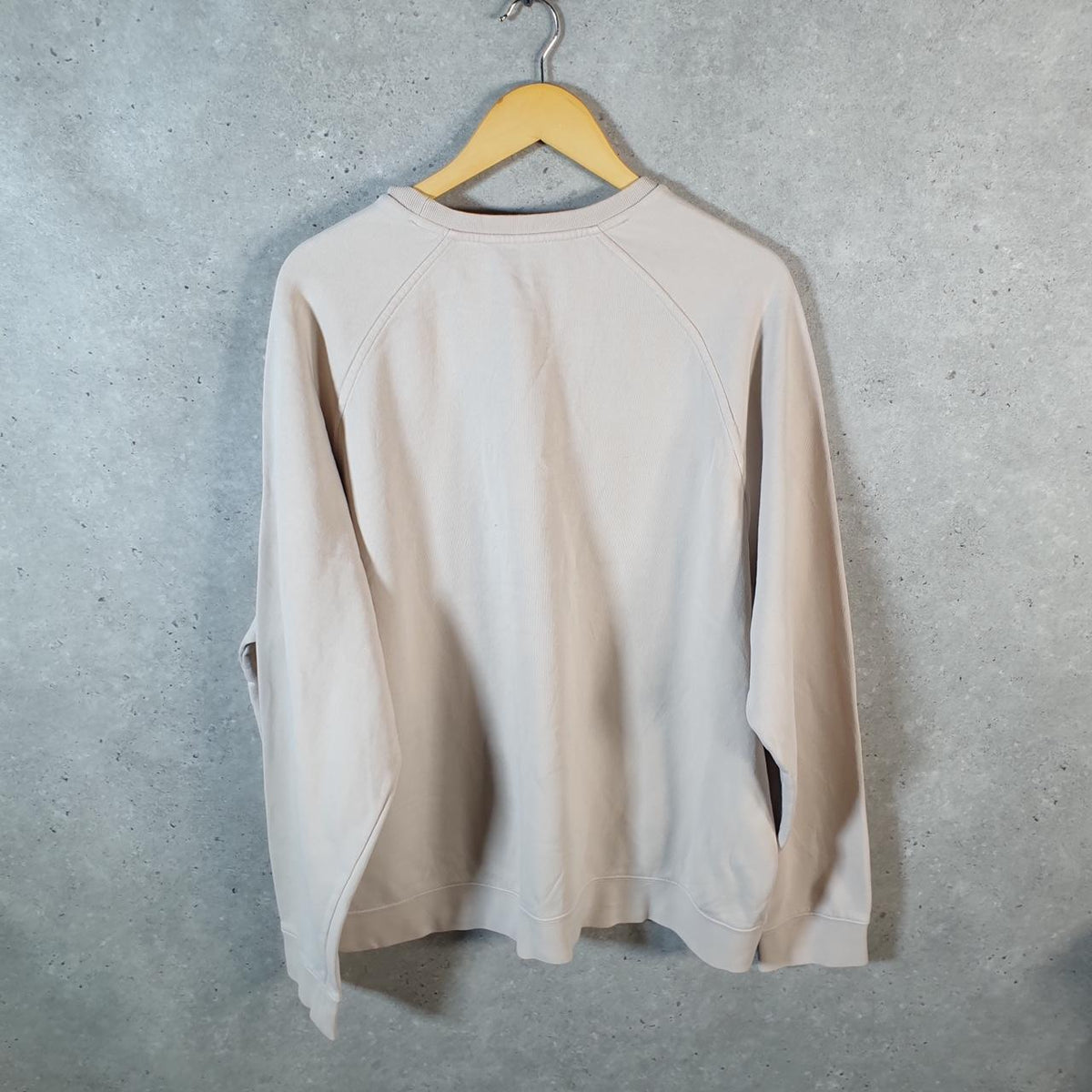 Vintage Nike 90s Embroidered Sweatshirt Men’s 2XL Beige Swoosh Y2K Pullover Logo