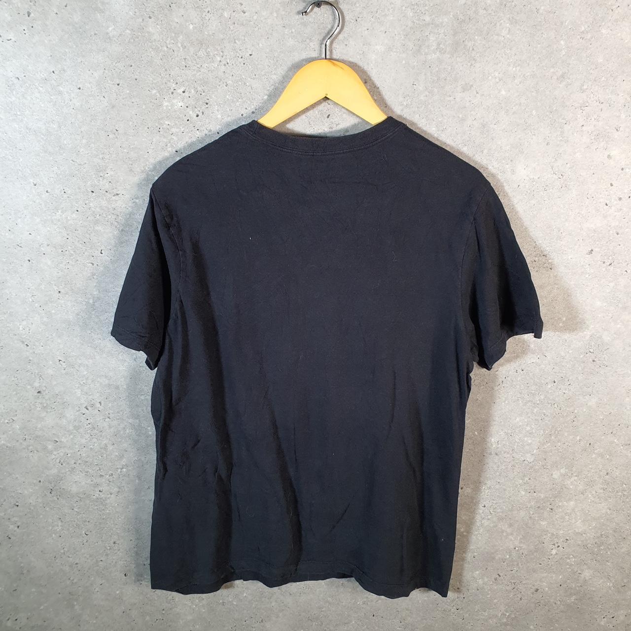 Vintage Nike Spellout Graphic T Shirt Men’s Medium Black Swoosh Athletic