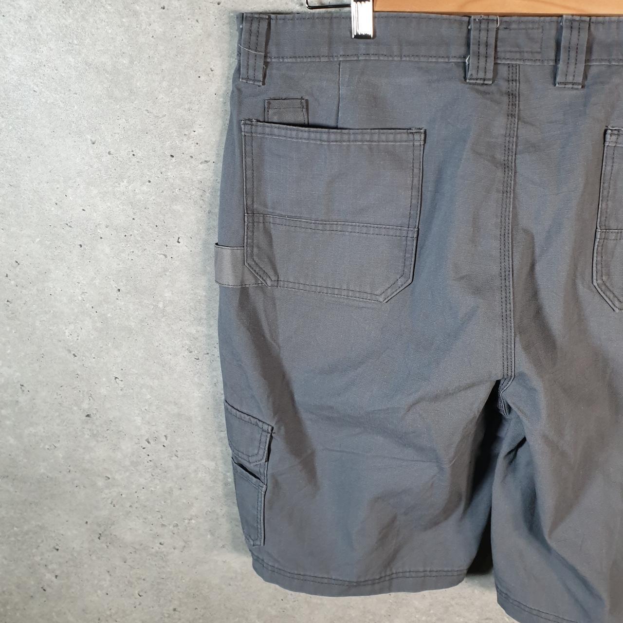 Vintage Dickies Baggy Chino Shorts Jorts Cargo Mens W38 Grey Relaxed Fit