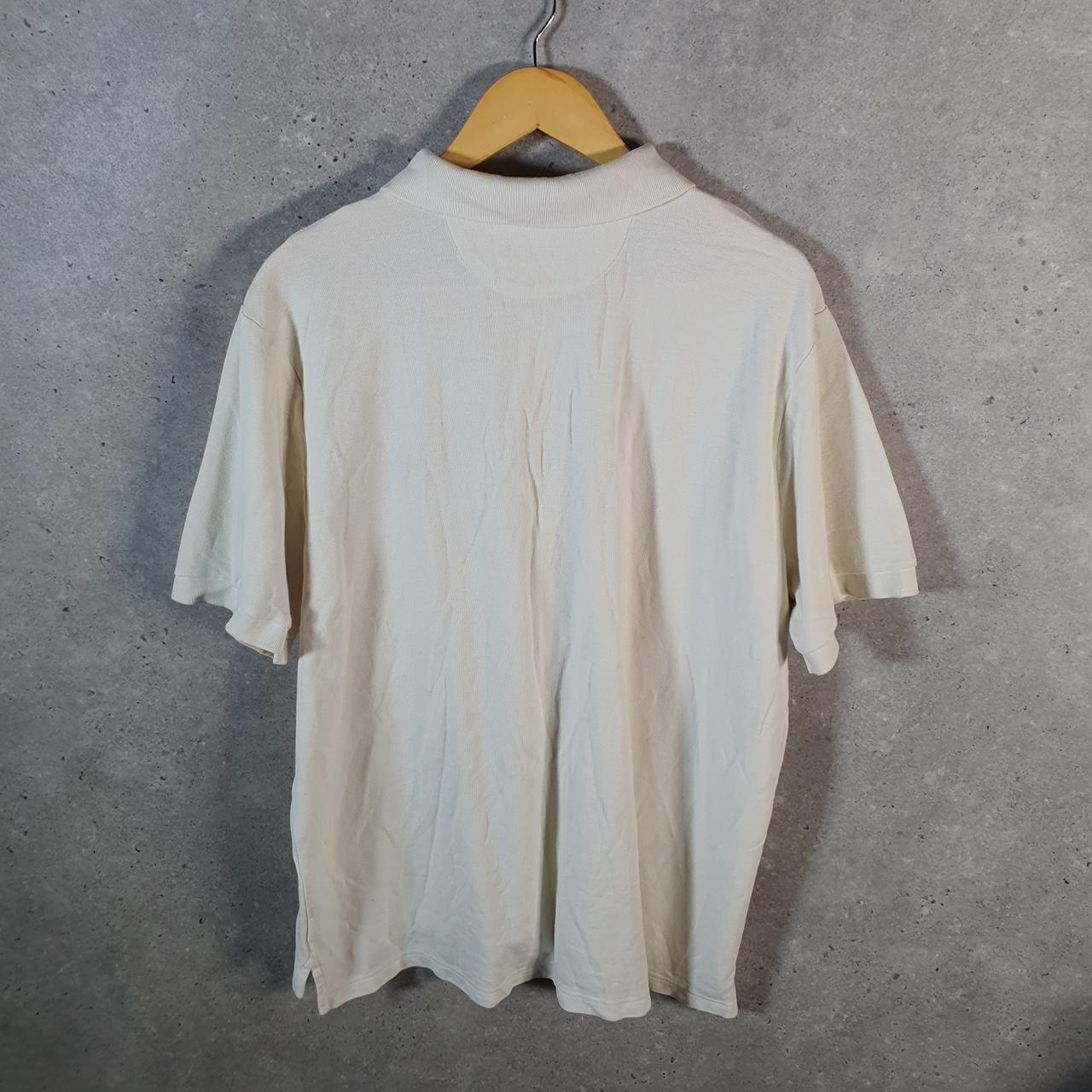 Vintage Chaps Ralph Lauren Polo Shirt Men’s XL White Regular Fit Embroidered Logo