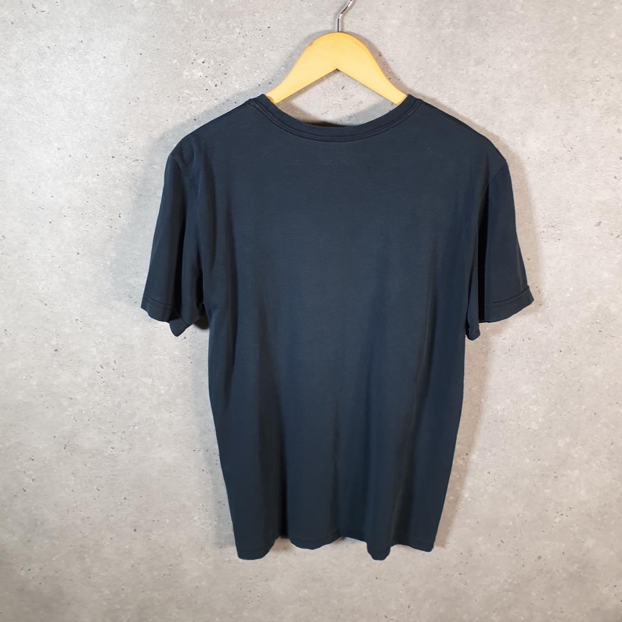 Vintage Nike Just Do It Dri fit Spellout T Shirt Mens Medium Black Logo Swoosh Athletic