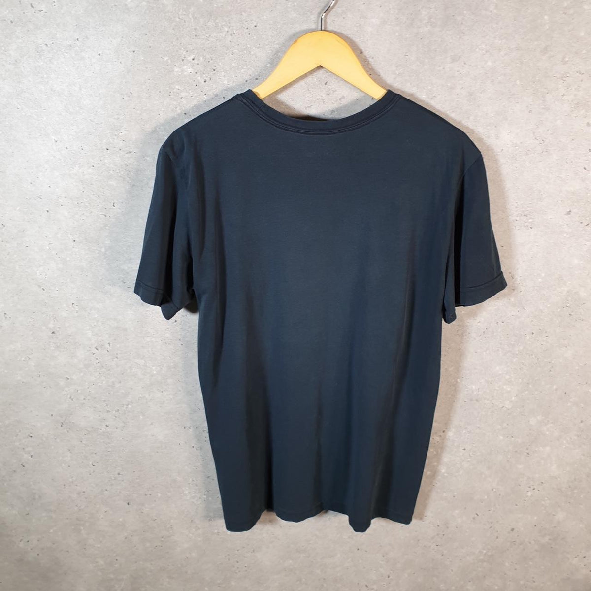 Vintage Nike Just Do It Dri fit Spellout T Shirt Mens Medium Black Logo Swoosh Athletic
