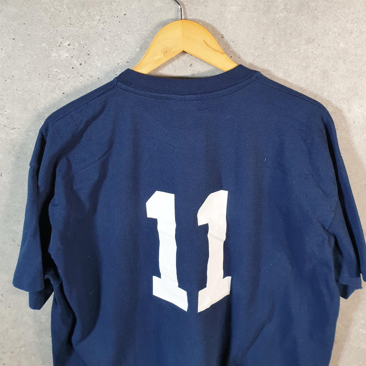 Vintage Hanes Nipissing Lakers Uni Soccer 90s USA Single Stitch T Shirt Men’s XL Blue C8040