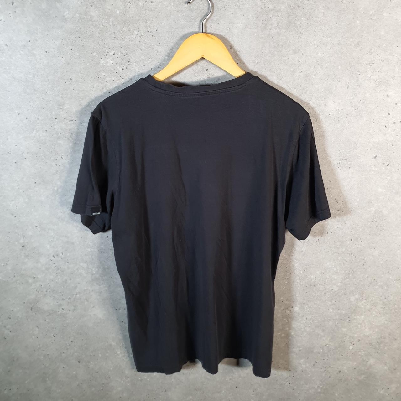 Vintage Adidas Camouflage T Shirt Men’s Large Black Three Stripes Logo Athletic