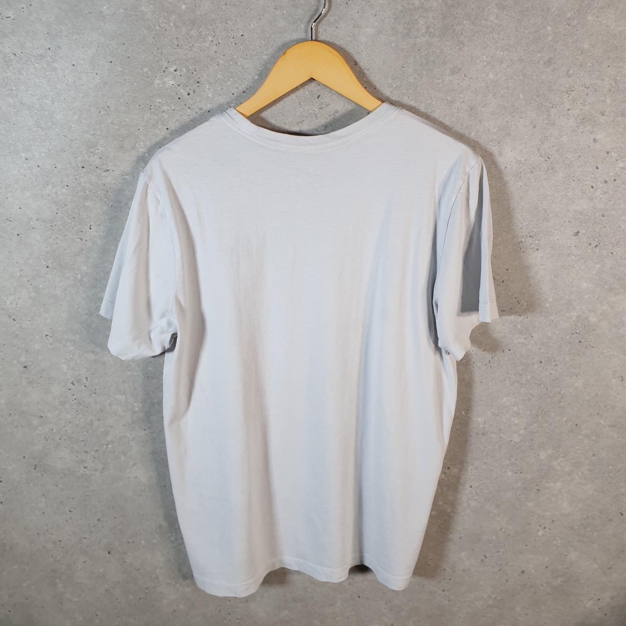 Vintage Nike Club Spellout T Shirt Mens Large White Logo Swoosh Athletic