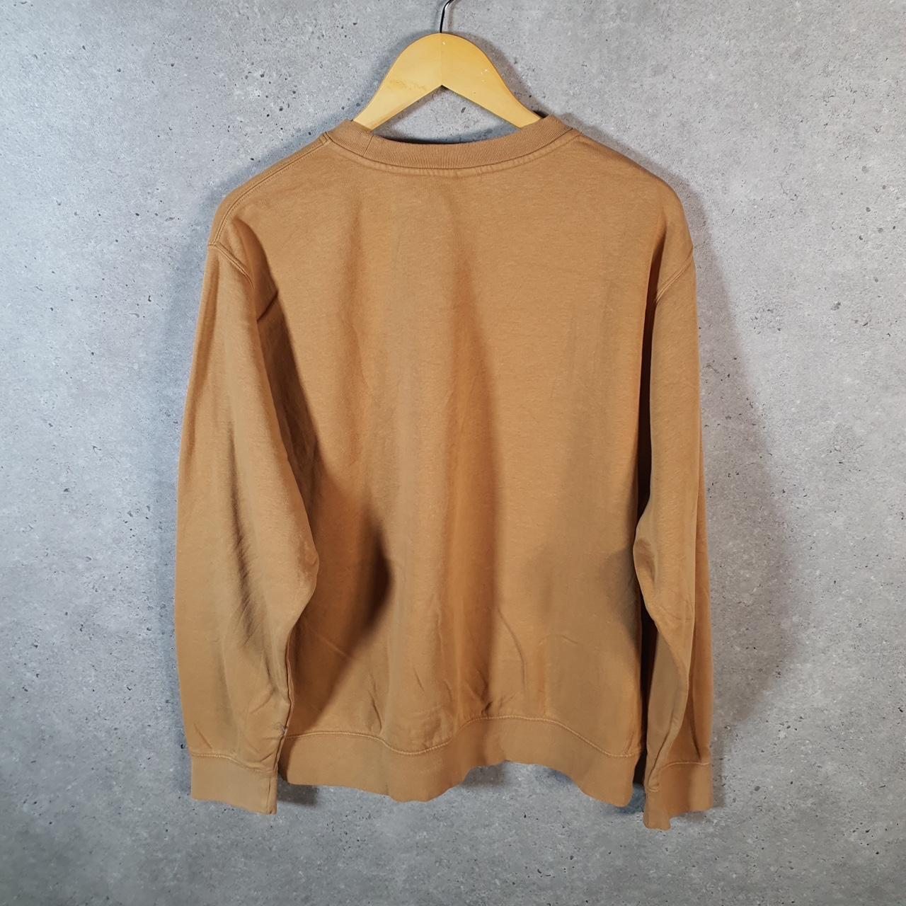 Vintage Nike Club Embroidered Sweatshirt Men’s Large Orange Swoosh Y2K Pullover Logo