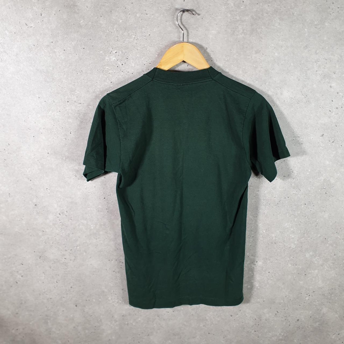 Vintage Best Fruit of the Loom Camp Tampico Tall Pine USA Single Stitch T Shirt Men’s Small Green Big Fish Vintage