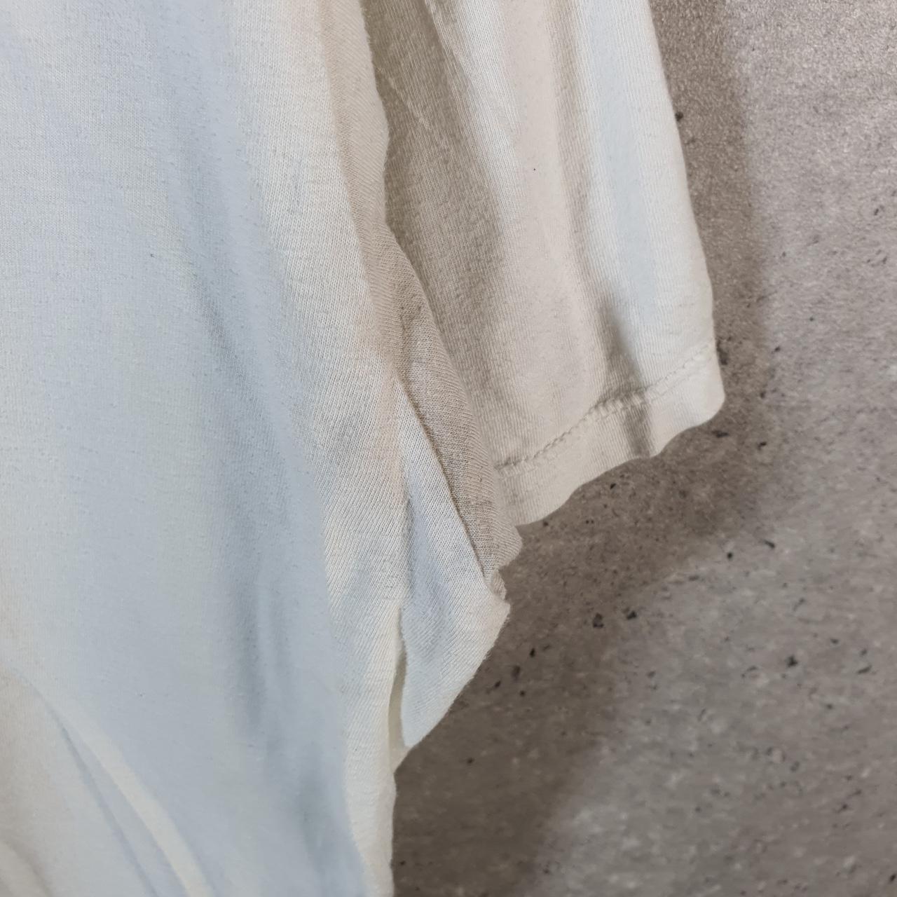 Vintage Calvin Klein Blank T Shirt Men’s Medium White Slim Fit Spellout Logo