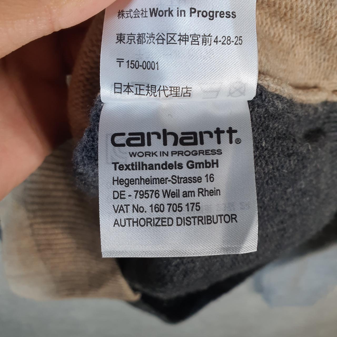 Vintage Carhartt Triple Sweater Mens XS Brown Pullover USA Loose Fit