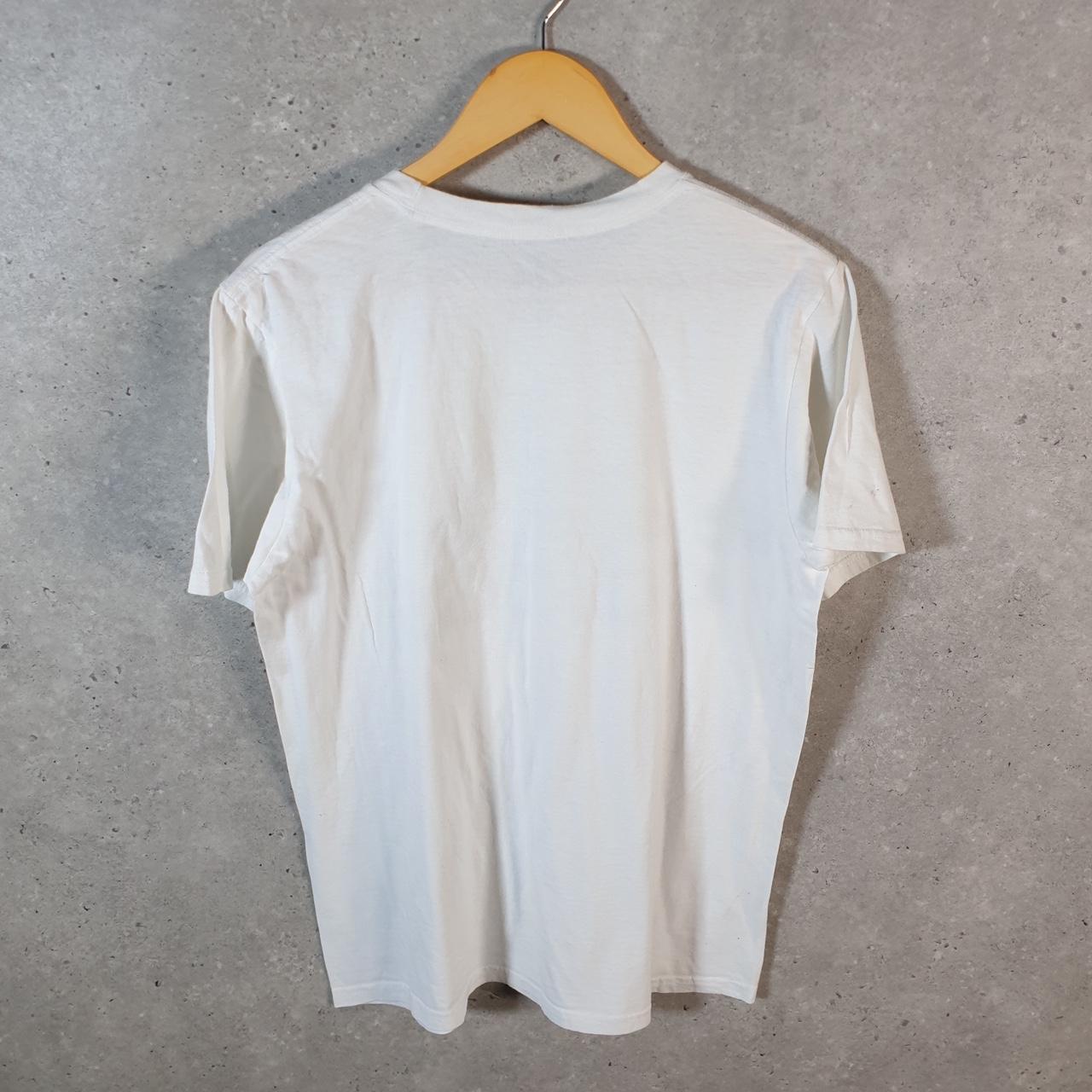 Vintage Adidas Go To Tee T Shirt Men’s Medium White Three Stripes Logo Athletic