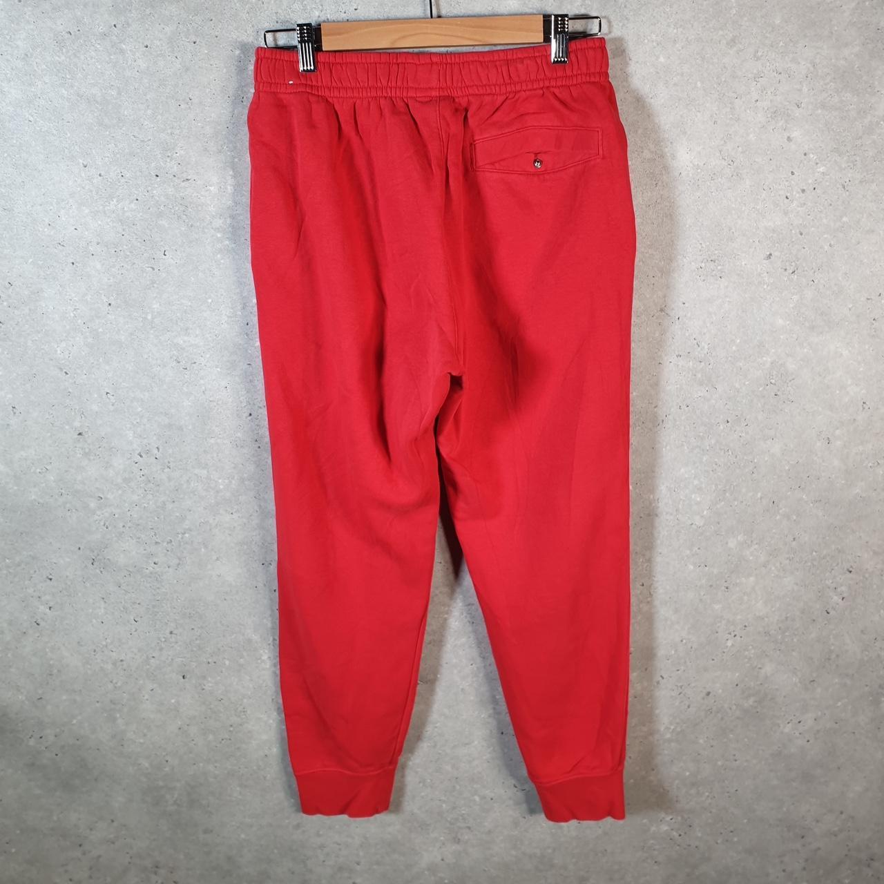 Vintage Nike Club Sweatpant Joggers Mens Medium Red Swoosh Sports Tracksuit Big Fish Vintage