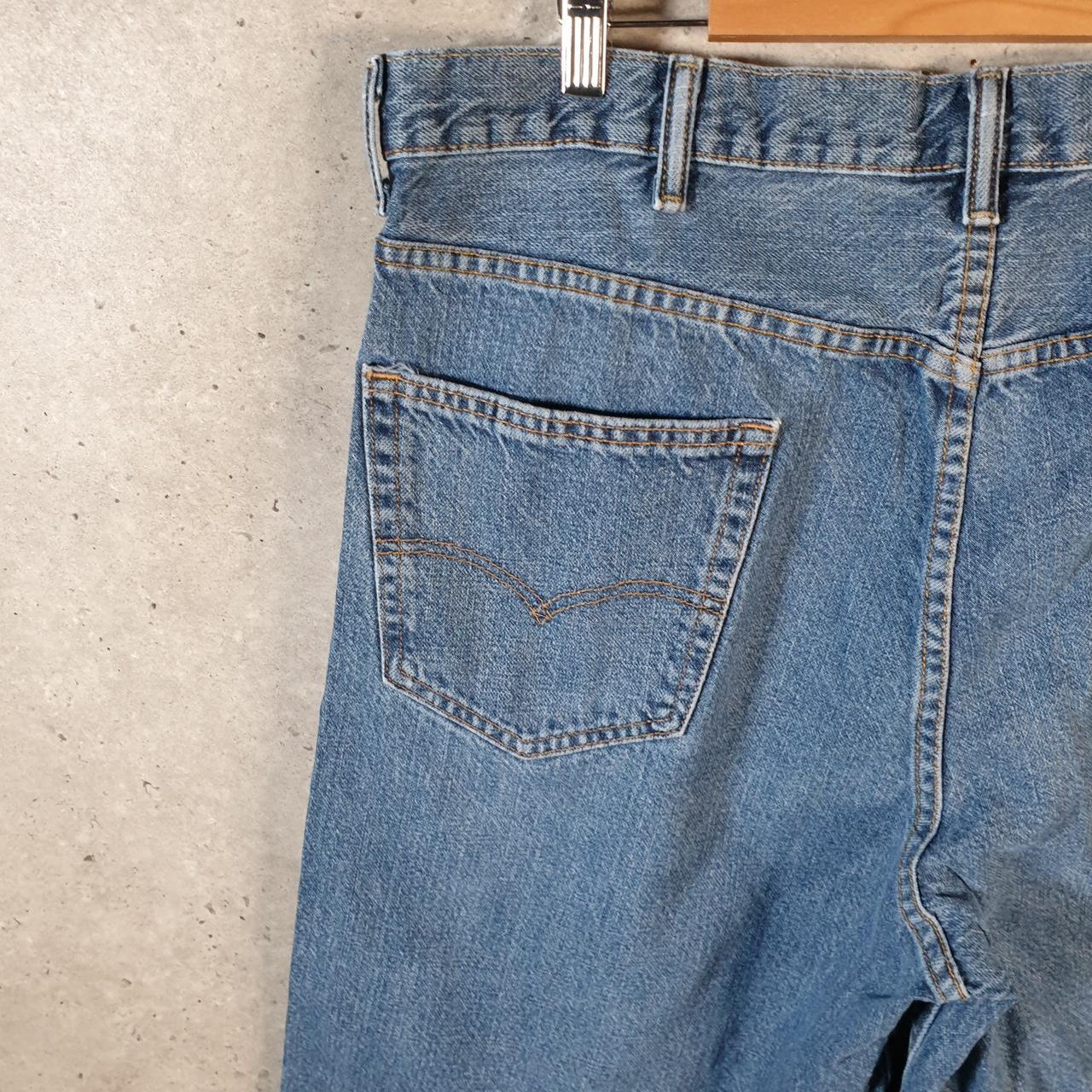 Vintage Levi’s 550 Baggy Shorts Jorts Cargo Mens W42 Blue Relaxed Denim