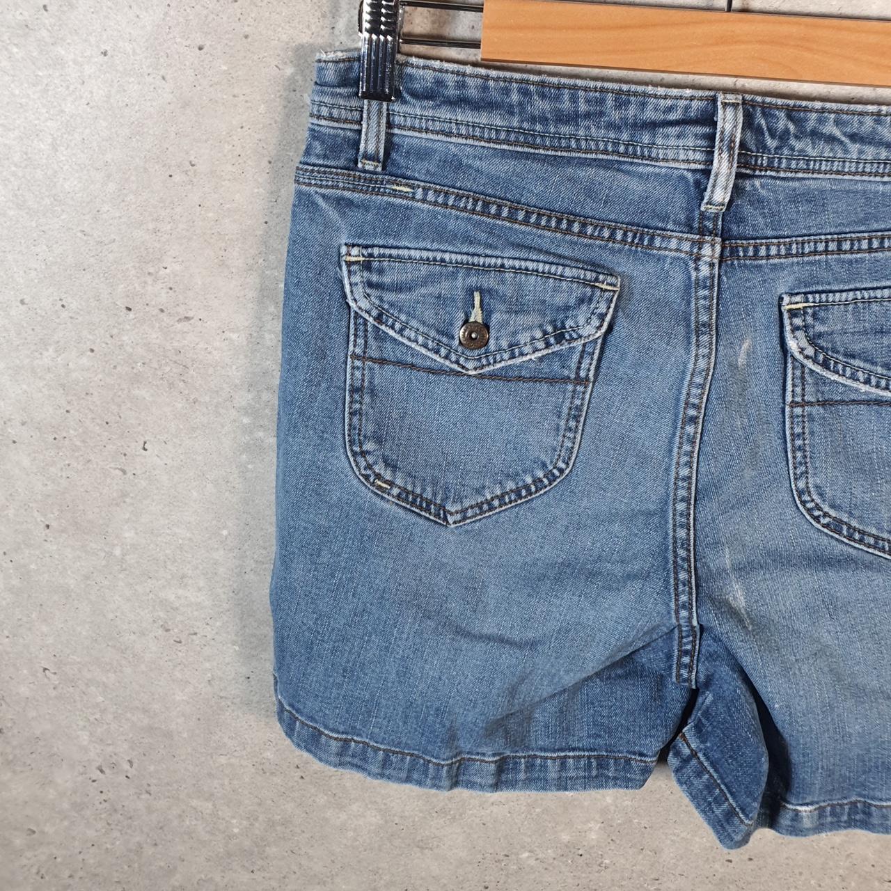 Vintage Lee Baggy Shorts Jorts Cargo Womens W30 Blue Denim Relaxed Cargo