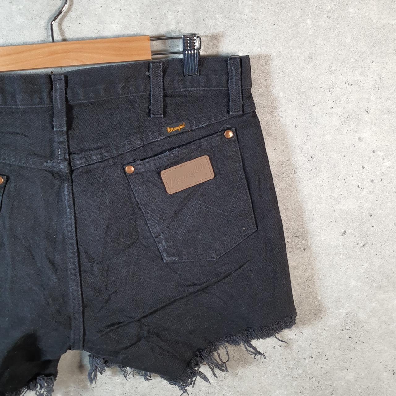 Vintage Wrangler Cut Short Baggy Shorts Jorts Cargo Womens W32 Grey Relaxed Denim A4526